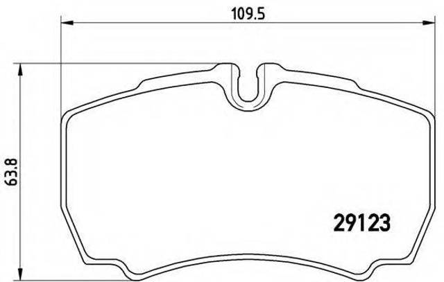 Задние дисковые колодки P24084 BREMBO