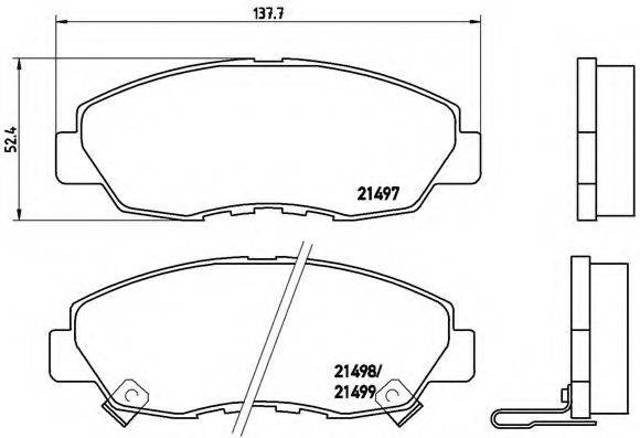 Тормозные колодки P28042 BREMBO