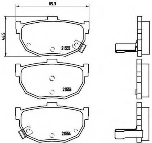 Колодки тормозные дисковые комплект P30003 BREMBO