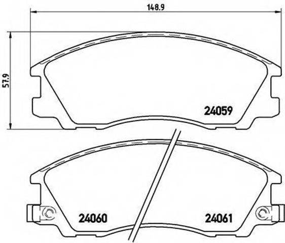 Передние тормозные колодки P30017 BREMBO