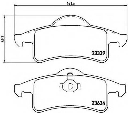 Колодки тормозные дисковые комплект P37006 BREMBO