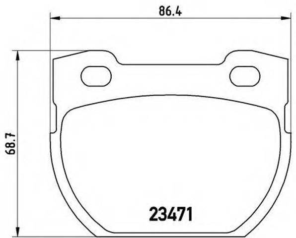 Задние дисковые колодки P44006 BREMBO