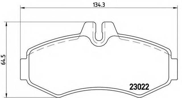 Колодки передние P50031 BREMBO