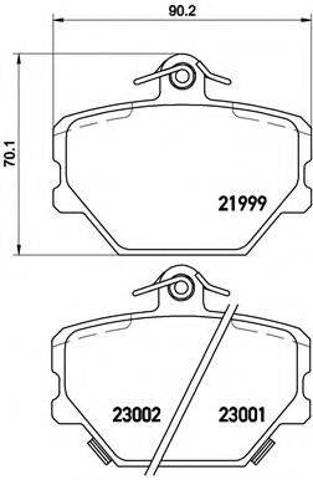 Колодки P50038 BREMBO