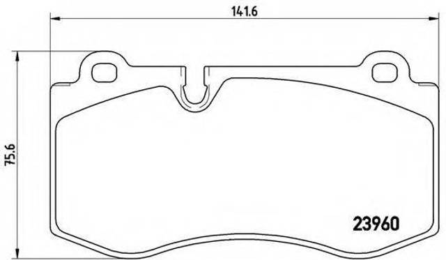 Колодки тормозные P50074 BREMBO