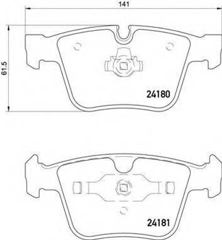 Задние колодки P50116 BREMBO