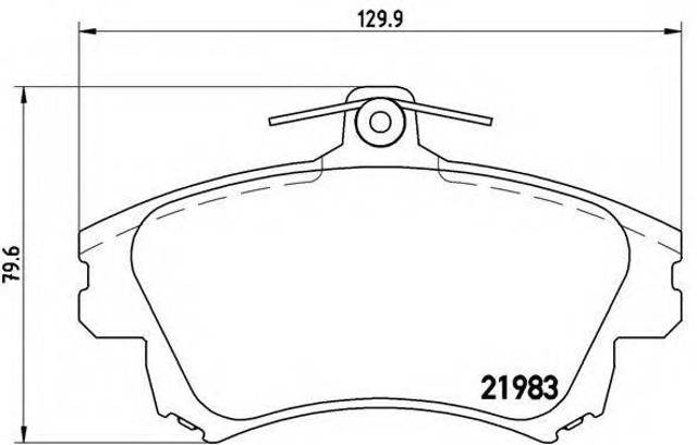 Колодки передние P54036 BREMBO