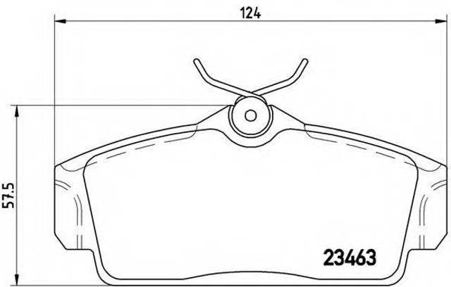 Колодки тормозные передние дисковые P56036 BREMBO