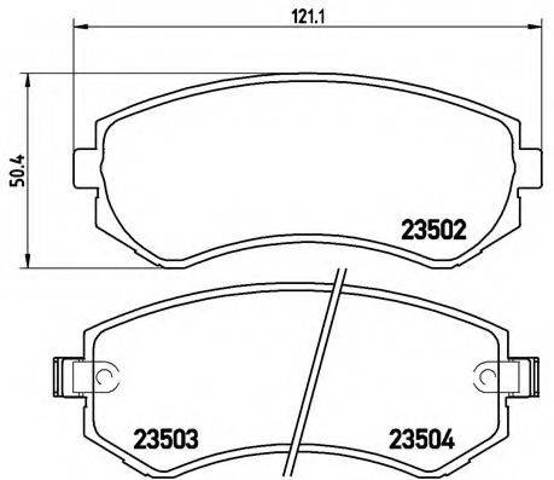 Колодки тормозные P56039 BREMBO