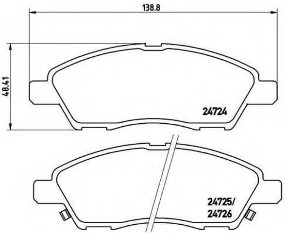 Колодки передние P56070 BREMBO