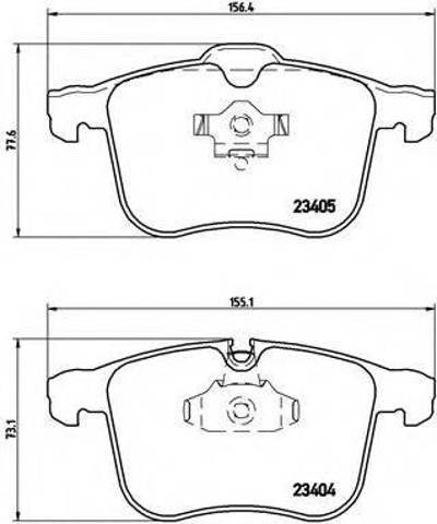 Колодки тормозные P59049 BREMBO