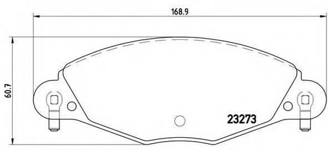 Колодки тормозные дисковые комплект P61072 BREMBO
