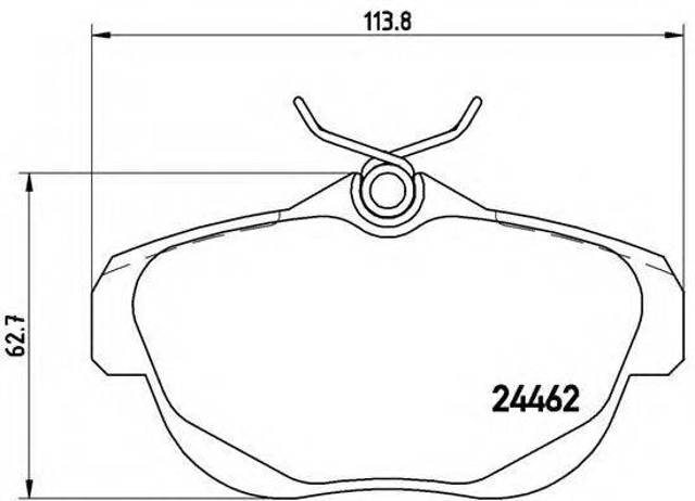 Задние дисковые колодки P61087 BREMBO