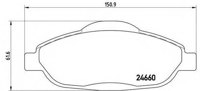 Колодки P61101 BREMBO