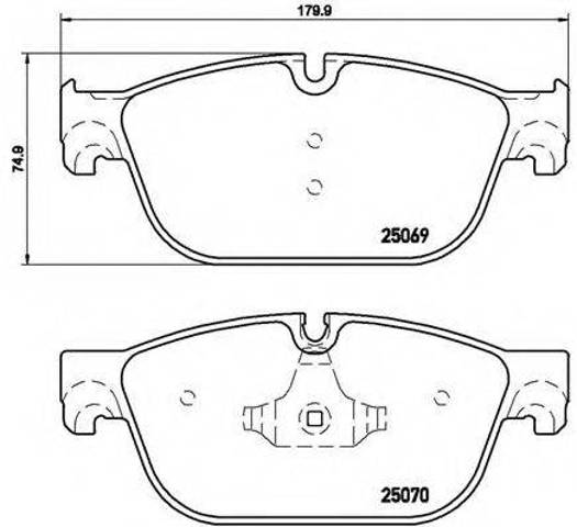 Колодки тормозные P61115 BREMBO