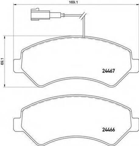 Тормозные колодки P61118 BREMBO