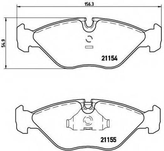Колодки передние P71005 BREMBO