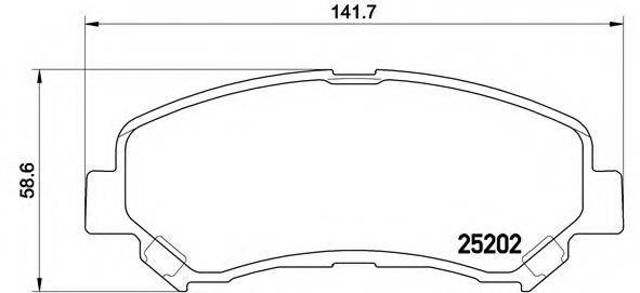 Передние тормозные колодки P79028 BREMBO