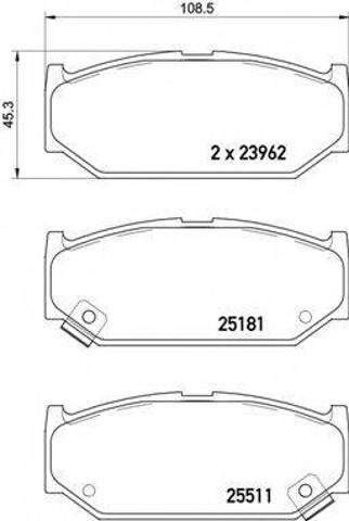 Колодки тормозные P79031 BREMBO