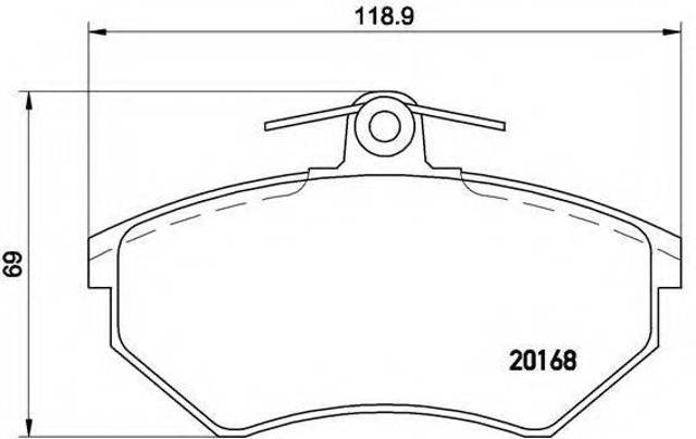 Тормозные колодки P85011 BREMBO