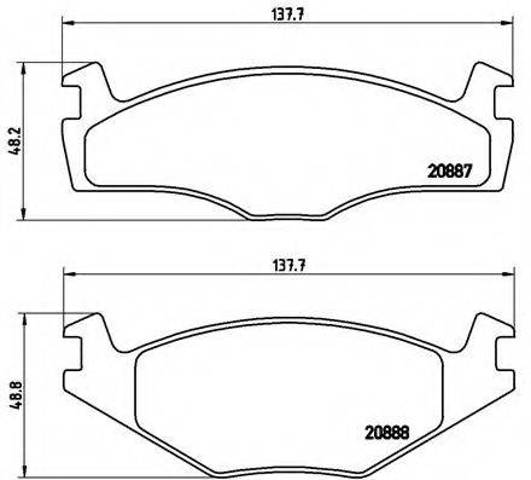 Колодки тормозные передние дисковые P85024 BREMBO
