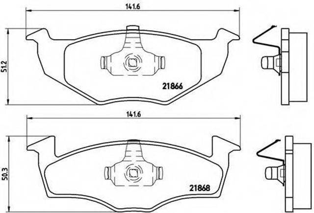 Передние тормозные колодки P85025 BREMBO