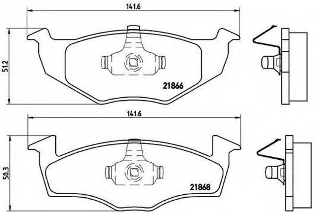 Тормозные колодки P85031 BREMBO