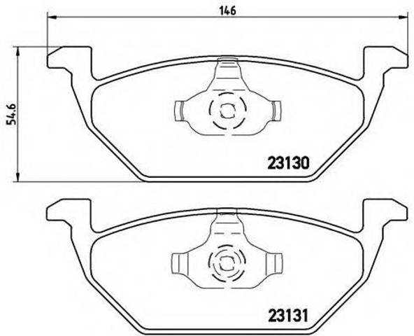 BREMBO P85041 Передние тормозные колодки в наличии Каменское