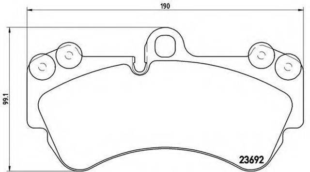 Передние тормозные колодки P85069 BREMBO