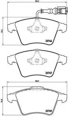Передние тормозные колодки P85082 BREMBO