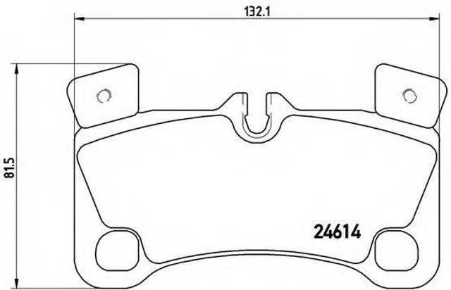 Задние дисковые колодки P85103 BREMBO