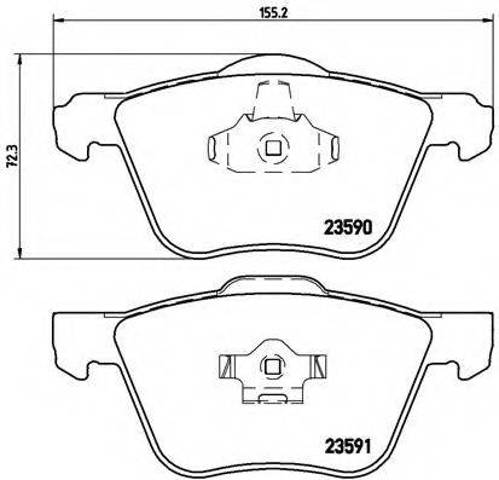 Колодки тормозные P86022 BREMBO