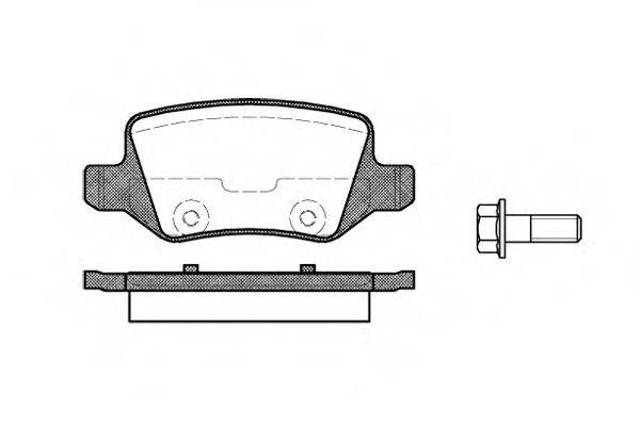 Колодки гальмівні дискові задні, комплект P918300