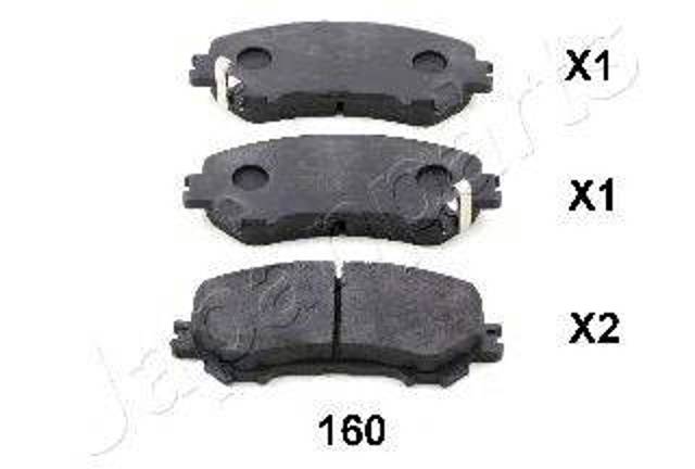 Колодки тормозные PA160AF JAPANPARTS