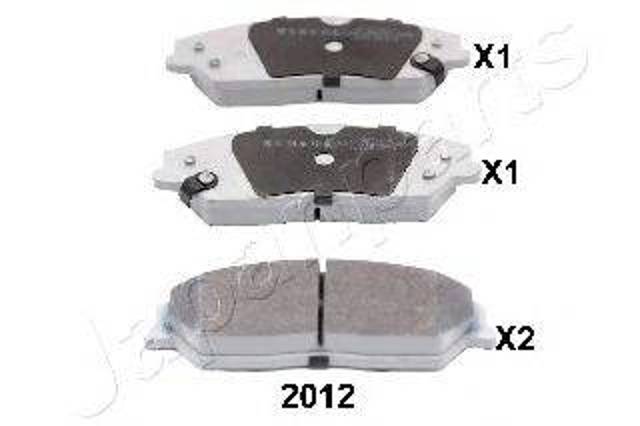 Колодки тормозные дисковые комплект PA2012AF JAPANPARTS