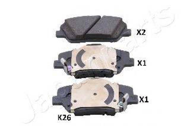 Колодки PAK26AF JAPANPARTS
