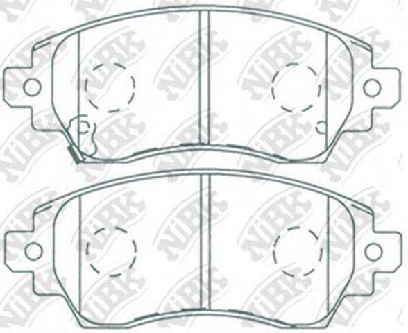 Колодки тормозные PN1194 NIBK