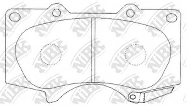 Передние тормозные колодки PN1482 NIBK