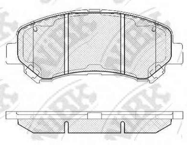 Передние тормозные колодки PN2801 NIBK