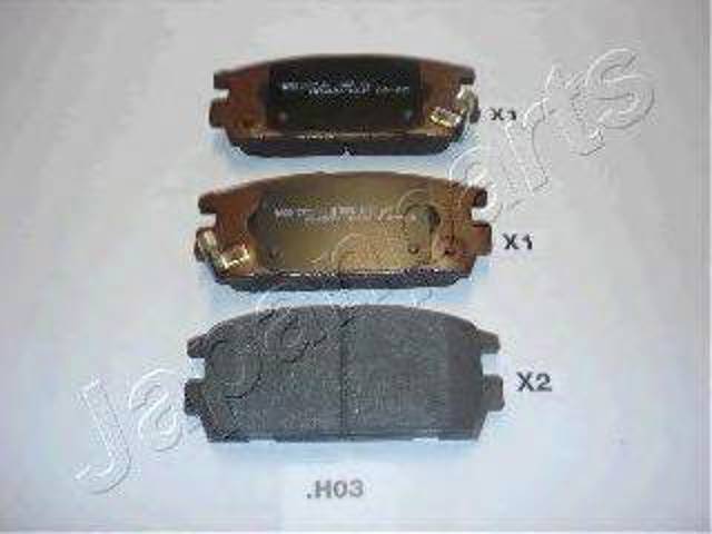 Комплект задних колодок PPH03AF JAPANPARTS