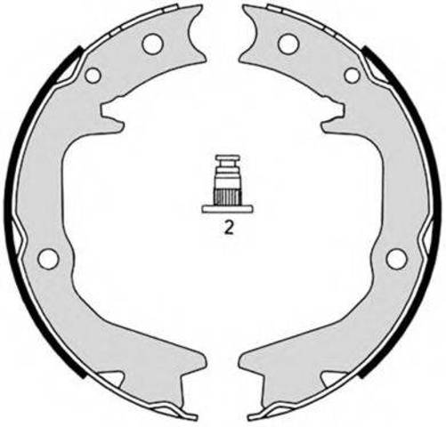 Барабанные тормозные колодки S54519 BREMBO