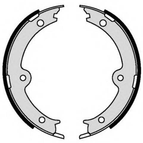 Тормозные колодки стояночного тормоза S83564 BREMBO