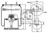 Рессора пневматической подвески SP55941KP SAMPA