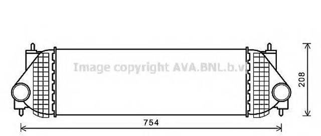 Охладитель наддувочного воздуха SZA4134 AVA