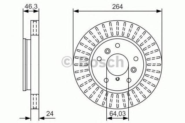 Диск тормозной передний T113501075 CHERY
