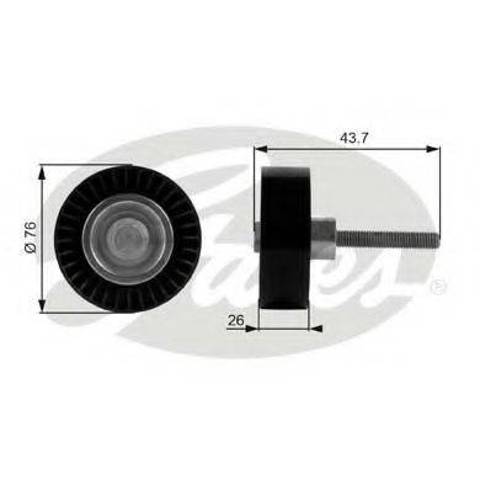 GATES T38054 Паразитный ролик в наличии Ужгород