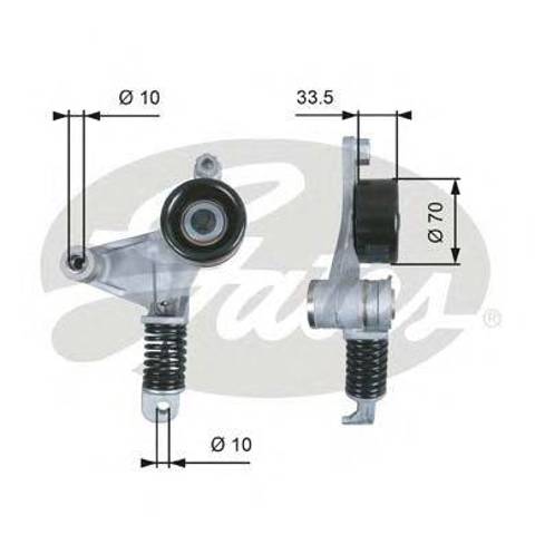 Натяжная планка поликлинового ремня T38453 GATES