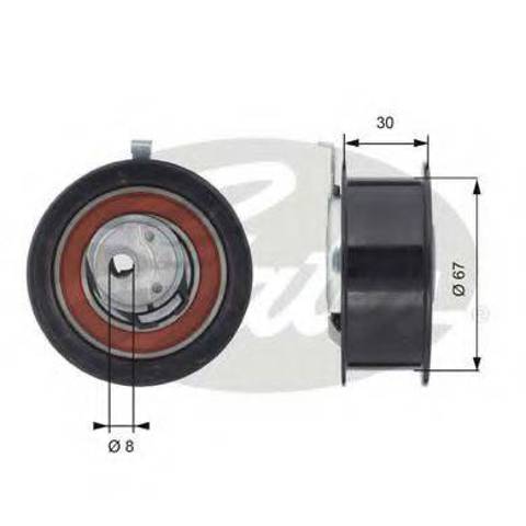 Ролик натяжителя T43069 GATES