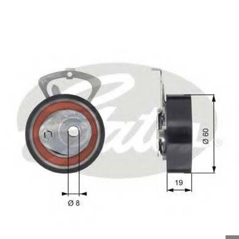 Ролик натяжителя газораспределительного ремня T43140 GATES