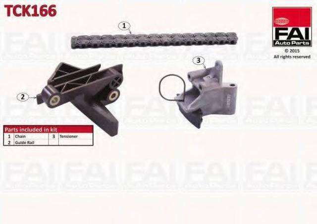 Цепь ГРМ верхняя, комплект TCK166 FAI